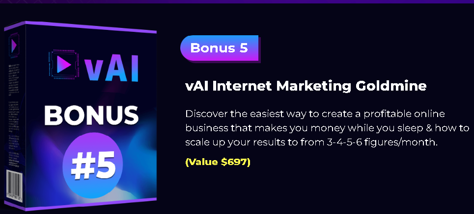 The image prefers to bonus of VAI App of VAI App Review