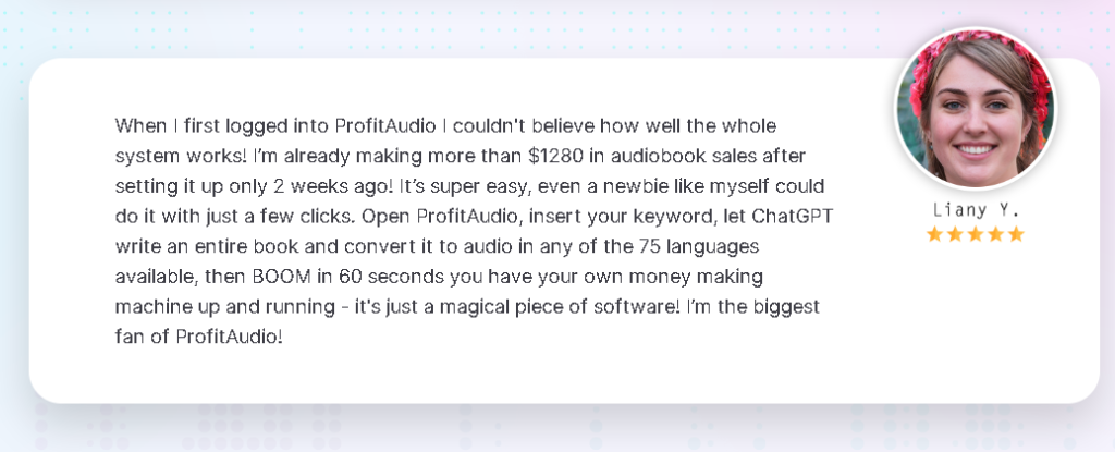 Users feedback of ProfitAudio Review