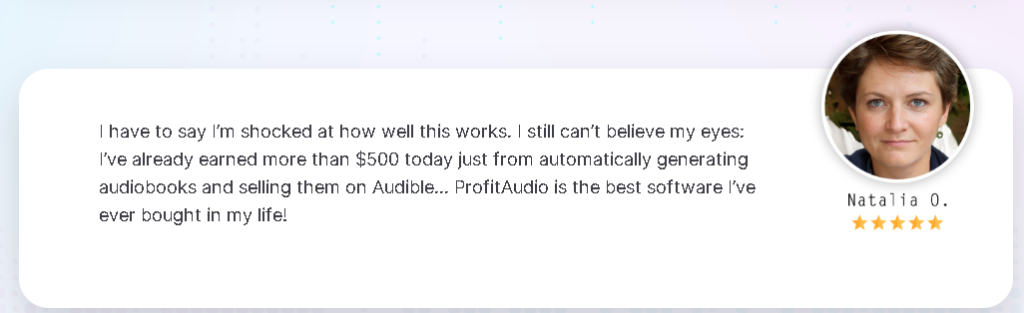 Users feedback of ProfitAudio Review