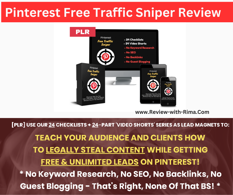 Pinterest Free Traffic Sniper Review(PLR)