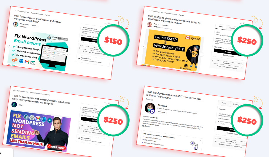 See what freelancers charge for creating a single Google friendly autoresponder for their clients