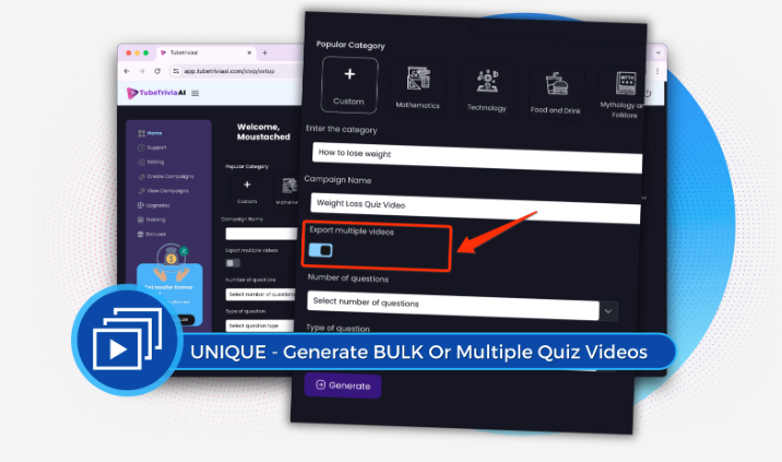 NEW - Pick A SINGLE Keyword And Get BULK OR MULTIPLE quiz Video Prompts AT ONCE!