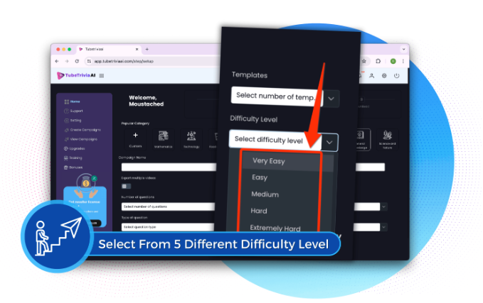 Choose from 5 Difficulty Levels and Thus, Any User Can Participate
