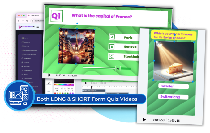 Versions Of Videos For Long And Short Format Quiz Videos