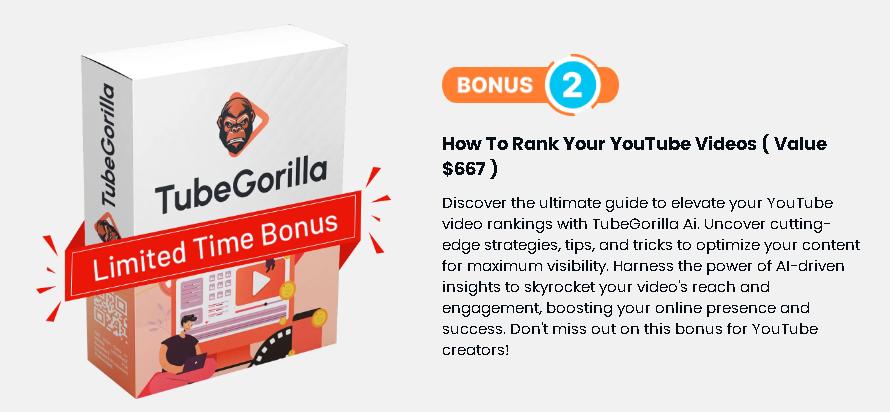 TubeGorilla Review -  Fast Action Bonuses 2