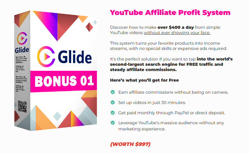 This image shows the fast action bonuses of bonus number 1 at Glide review