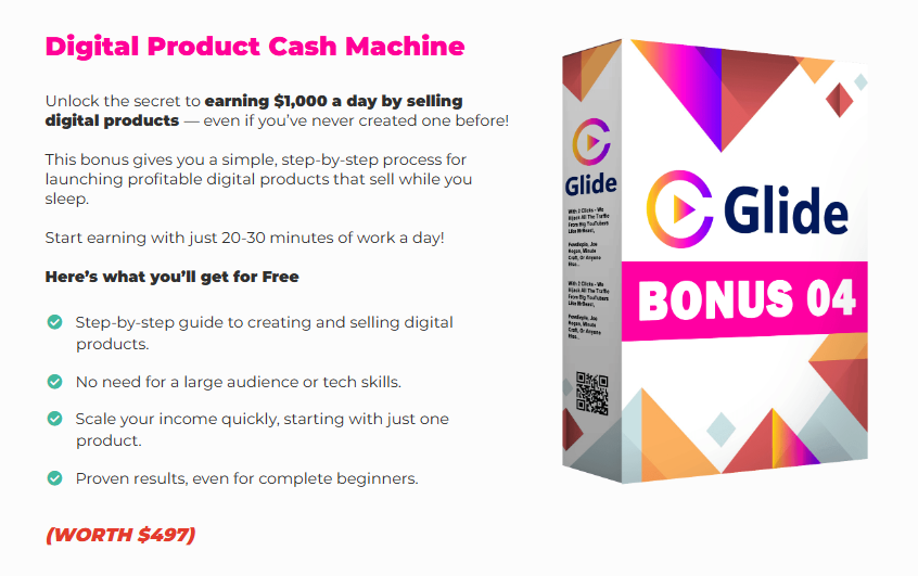 This image shows the fast action bonuses of bonus number 4 at Glide review