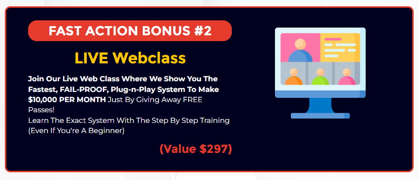 This image show the fast action bonuses of bonuses no 2 at AI Universee Review